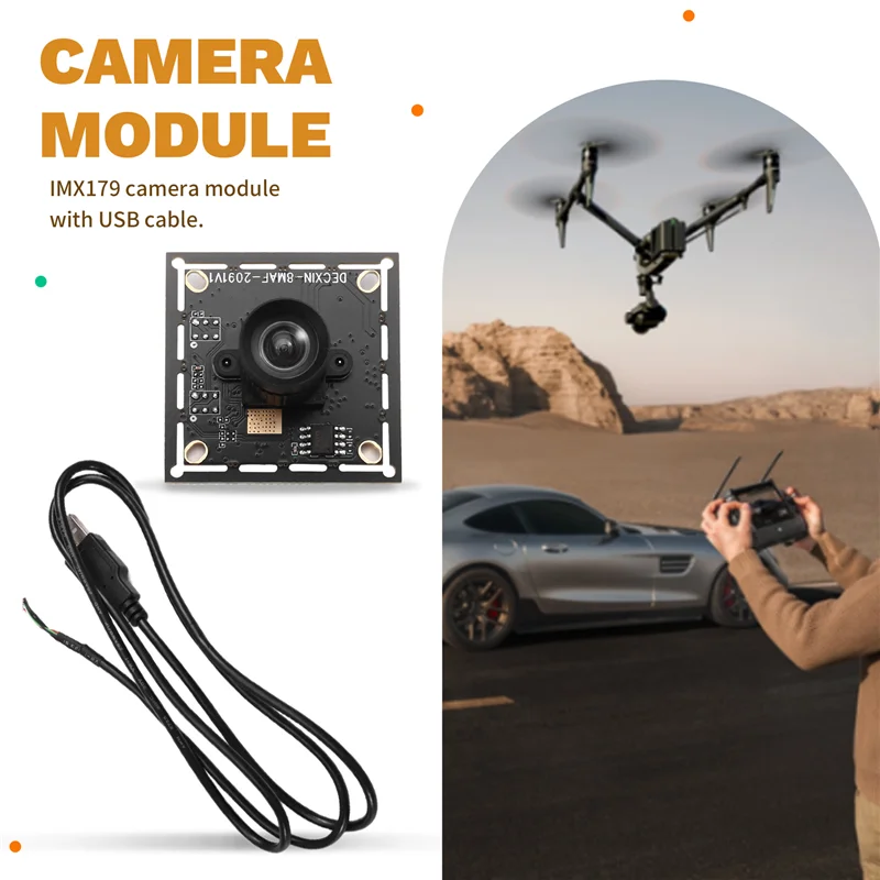 ABGI-USB 카메라 모듈 78도 8M 고정 초점 HD, IMX179 산업용 카메라, 드라이버가 없는 1M USB 케이블
