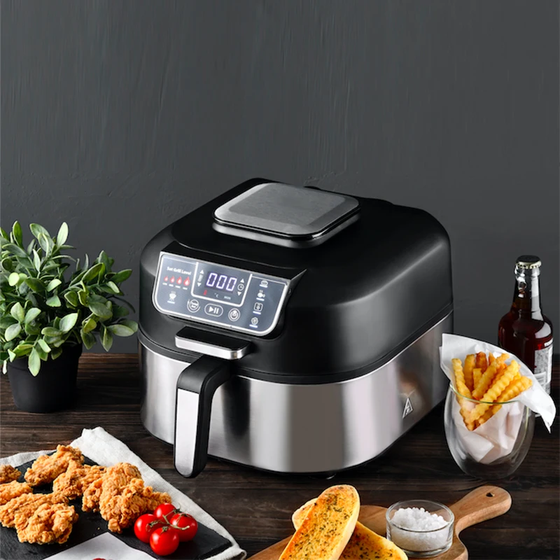 2023 nuovo Design senza fumo Digital Aero Grill Pro Smart Indoor Multi Air Fryer Grill con Max. 265 Celsius