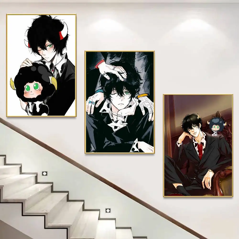 H-HITMAN R-REBORN L-Lambo Anime Custom HD Waterproof Self Adhesive Wall Art Poster