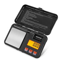 0.001g Digital Scale 50g 200g Portable Mini Scale Precise Graduation Professional Pocket Scale Milligram Calibration Weight Tool