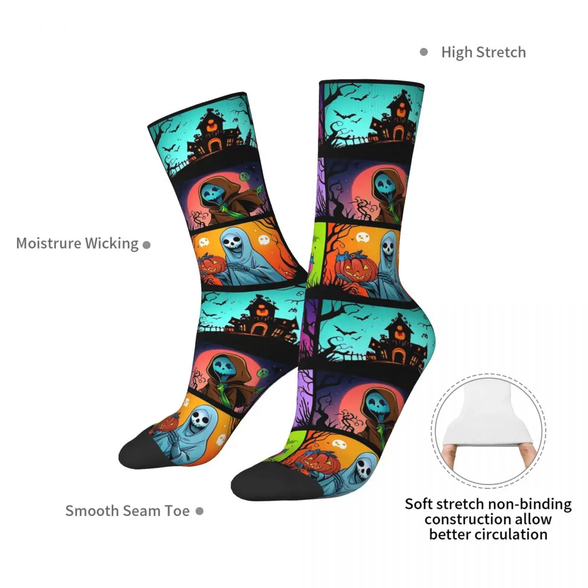 Bewitching Tales Of The Occult Socks Harajuku Soft Stockings All Season Long Socks Accessories for Man Woman's Birthday Present