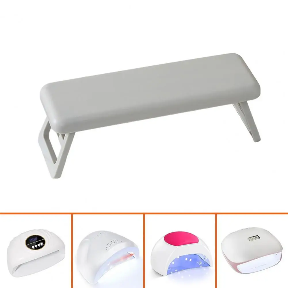 Nail Arm for Nail Salon Nail Salon Equipment Accessories Foldable Plastic Arm Stand Soft Faux Leather Manicure Hand for Salon