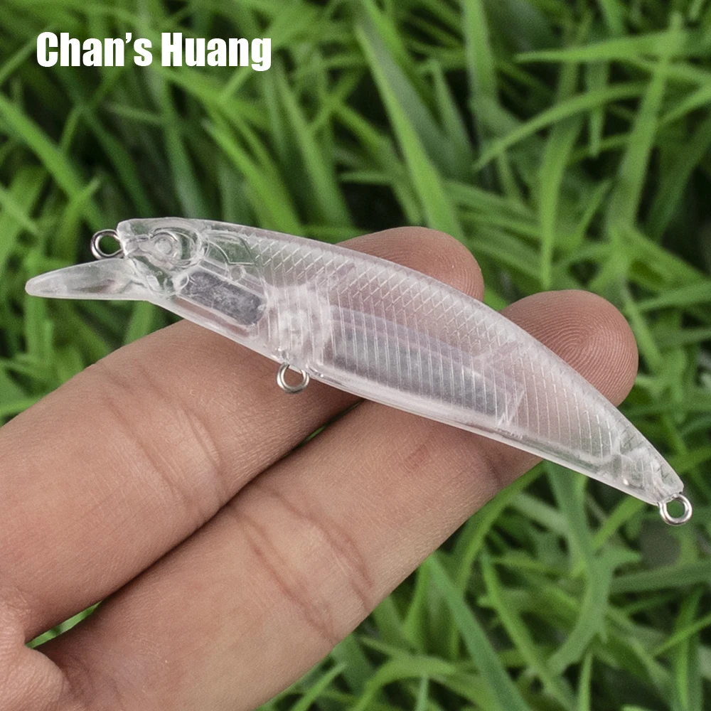 

Chan's Huang 50PCS DIY Sinking Minnow Jerkbait Wobbler Unpainted Minnow Lure Blanks 65MM 5.2G Bass Perch Trout Fishing Tackle