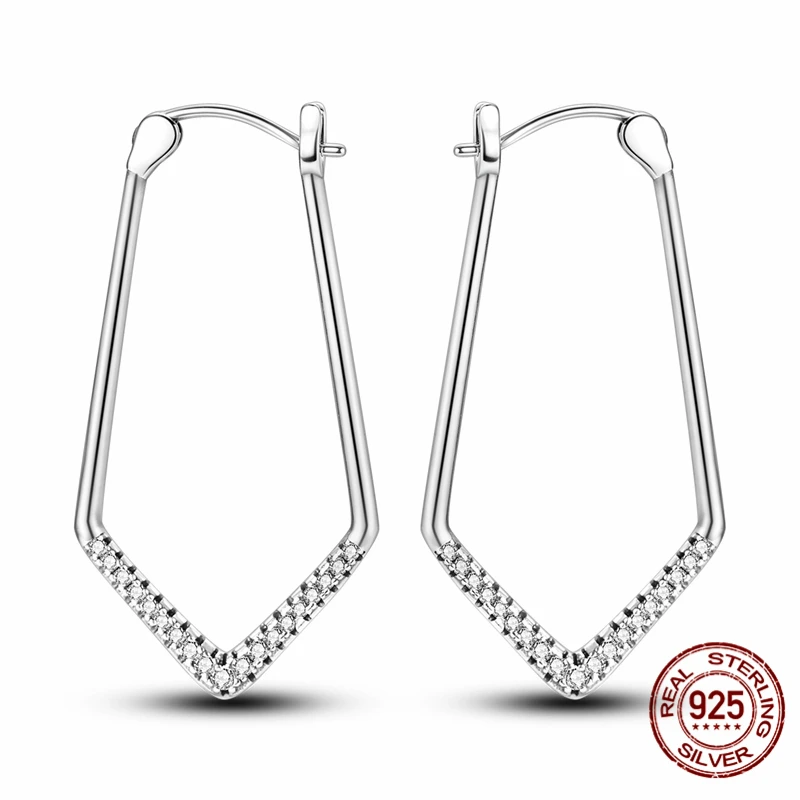 

A high-quality pair of S925 sterling silver earrings, women's earrings, anniversary and wedding jewelry gifts.