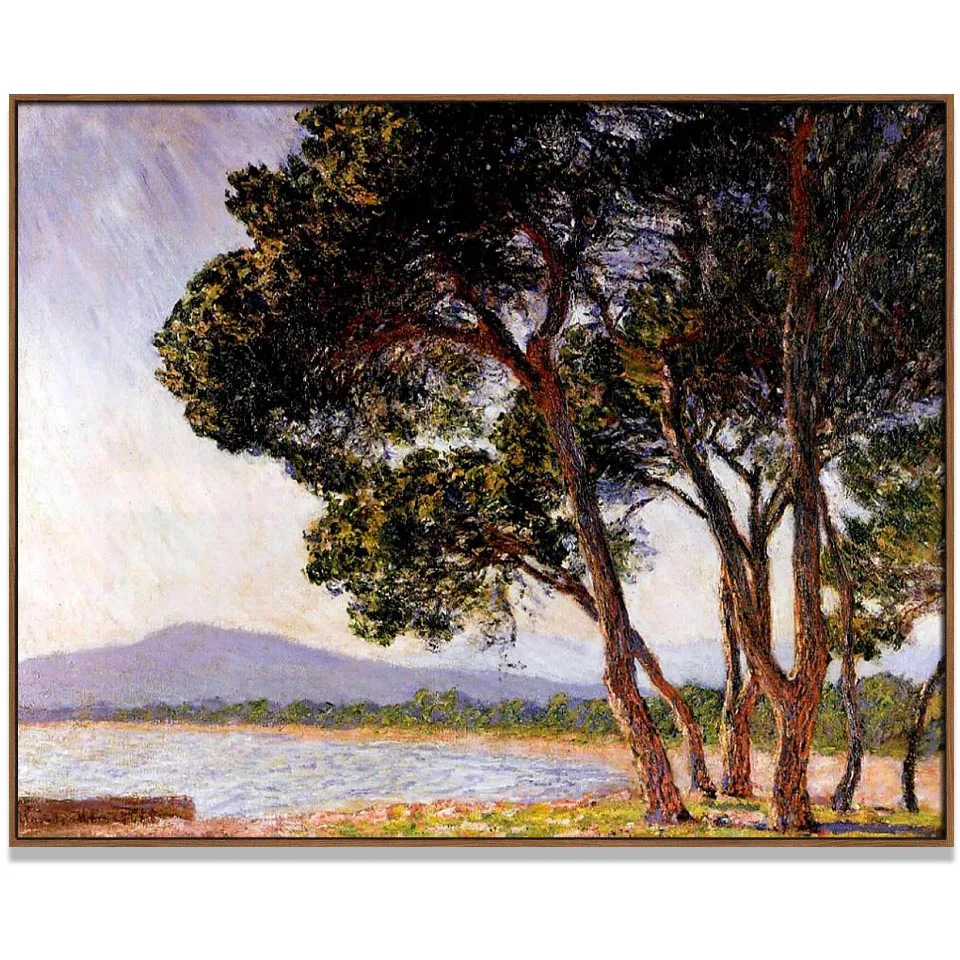 Beach in Juan-les-Pins by Claude Monet Landscape painting on canvas hand painted Wall art for living room Modern home decoration