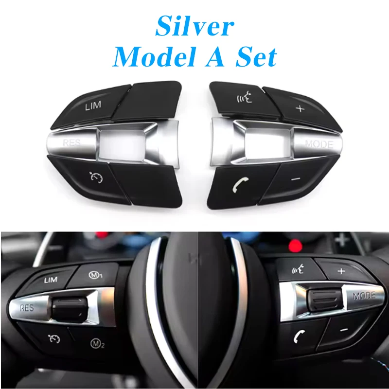 Auto Lenkrad RES MODUS Taste Abdeckung Für BMW F10 F11 F30 F31 F34 F01 F02 F07 F06 F12 F25 F26 F15 F16 M2 M3 M4 M5 X5M X6M