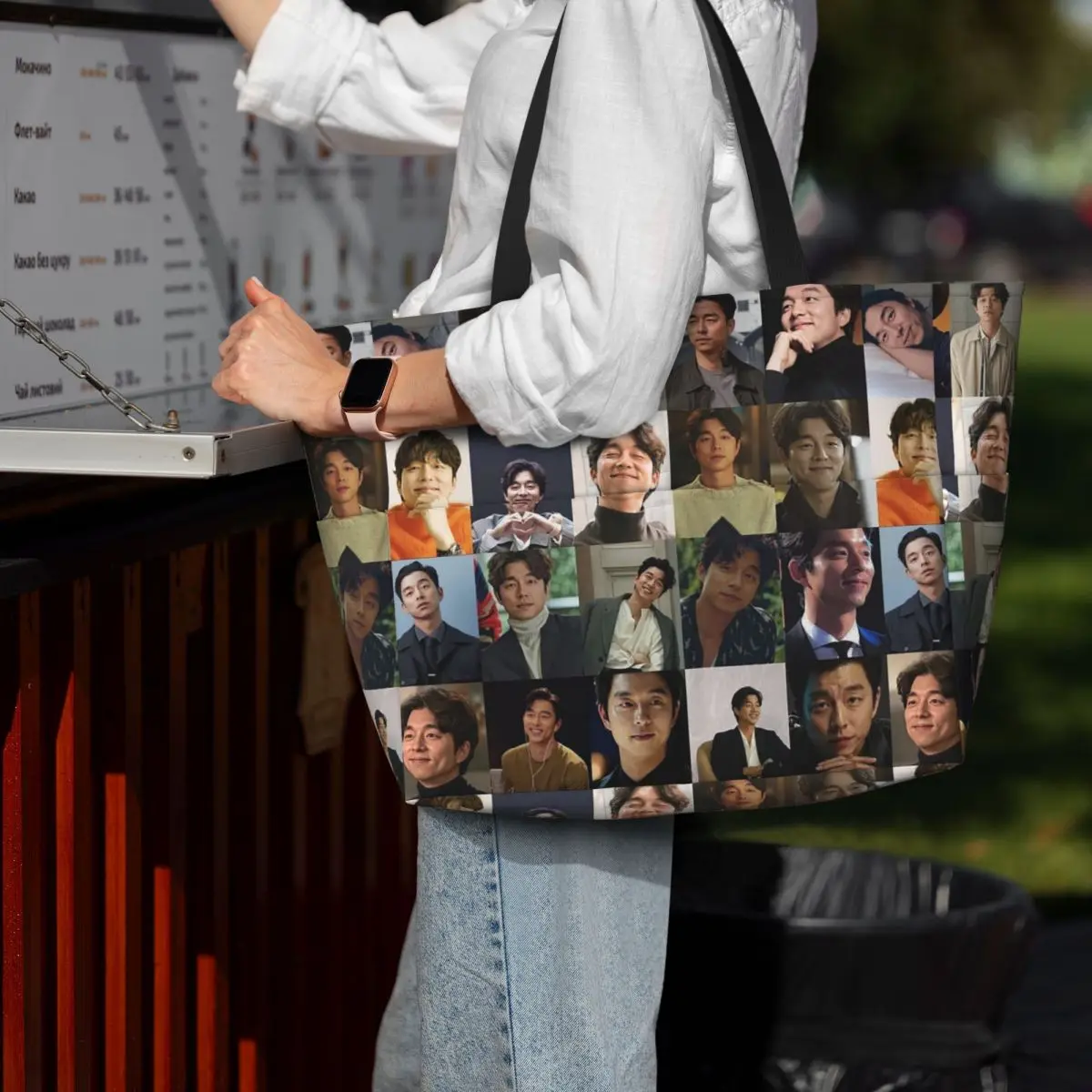 

Gong Yoo 1 Beach Tote Bag Sport Gym Yoga Duffle Large Tote Bag Women Travel Bag Fitness bag