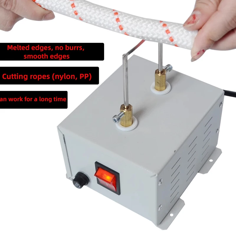 220V Hot Nylon Rope Cutter Cutting Knife Thermal Cutter Heat Webbing Cutting Tool Electric Rope Cutter for Tube Ribbon Plastics