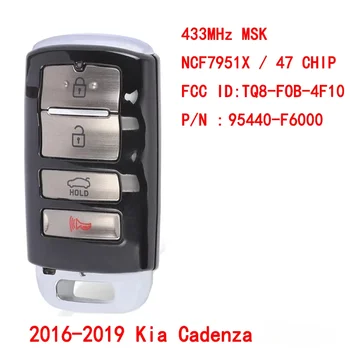 Pour 2016 2017 2018 2019 Kia Cadenza TQ8-FOB-4F10 95440-F6000 clé de voiture intelligente sans clé 433MHz NCF2951X 47 puce