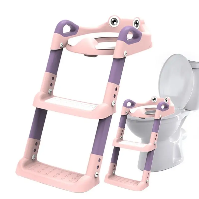 Foldable Toilet Training Seat Kids Potty SeatToilet Stool Foldable Toddler Potty Chair Adjustable Potty Training Toilet Seat For