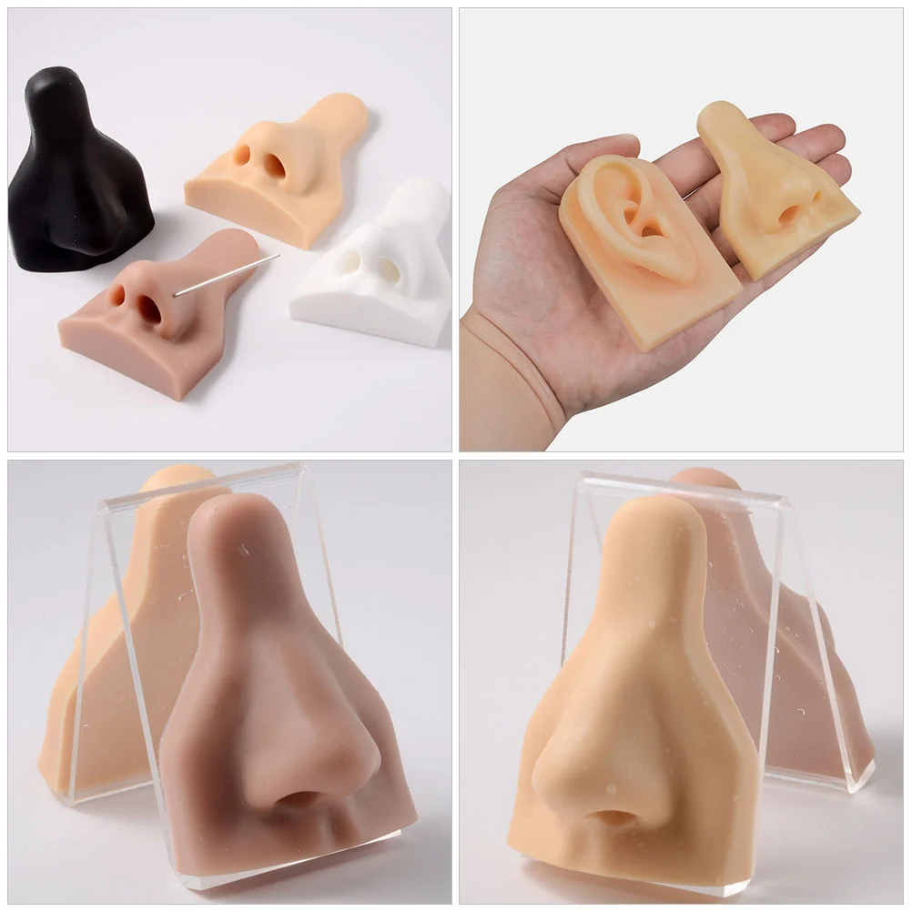 Silicone Prosthetic Nose Fake Body Parts Mannequin Septum Piercing Jewellery Face Model Fairy Jewelry Child