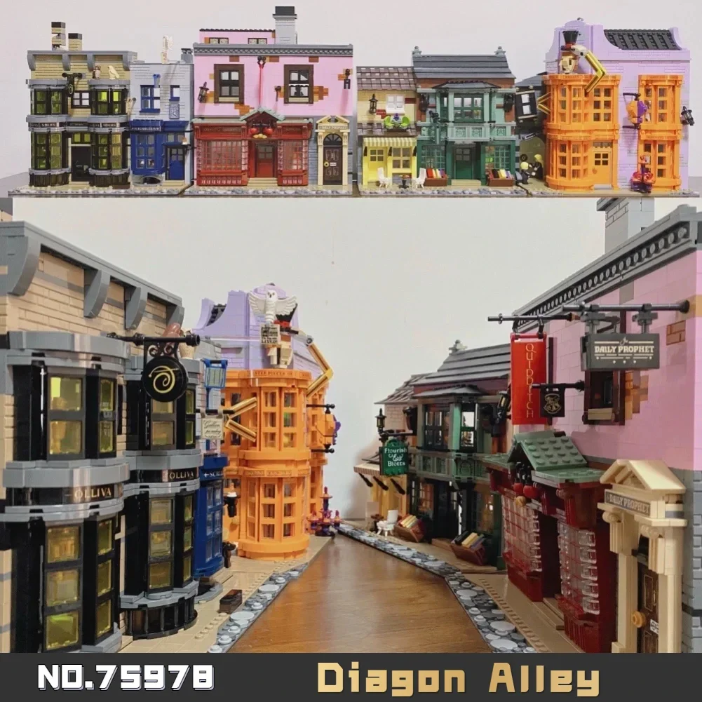 Adjacent Alley View The Ministry of 75978 Moc Modular Building   Action Dolls Kid Christmas Toy 5544pcs