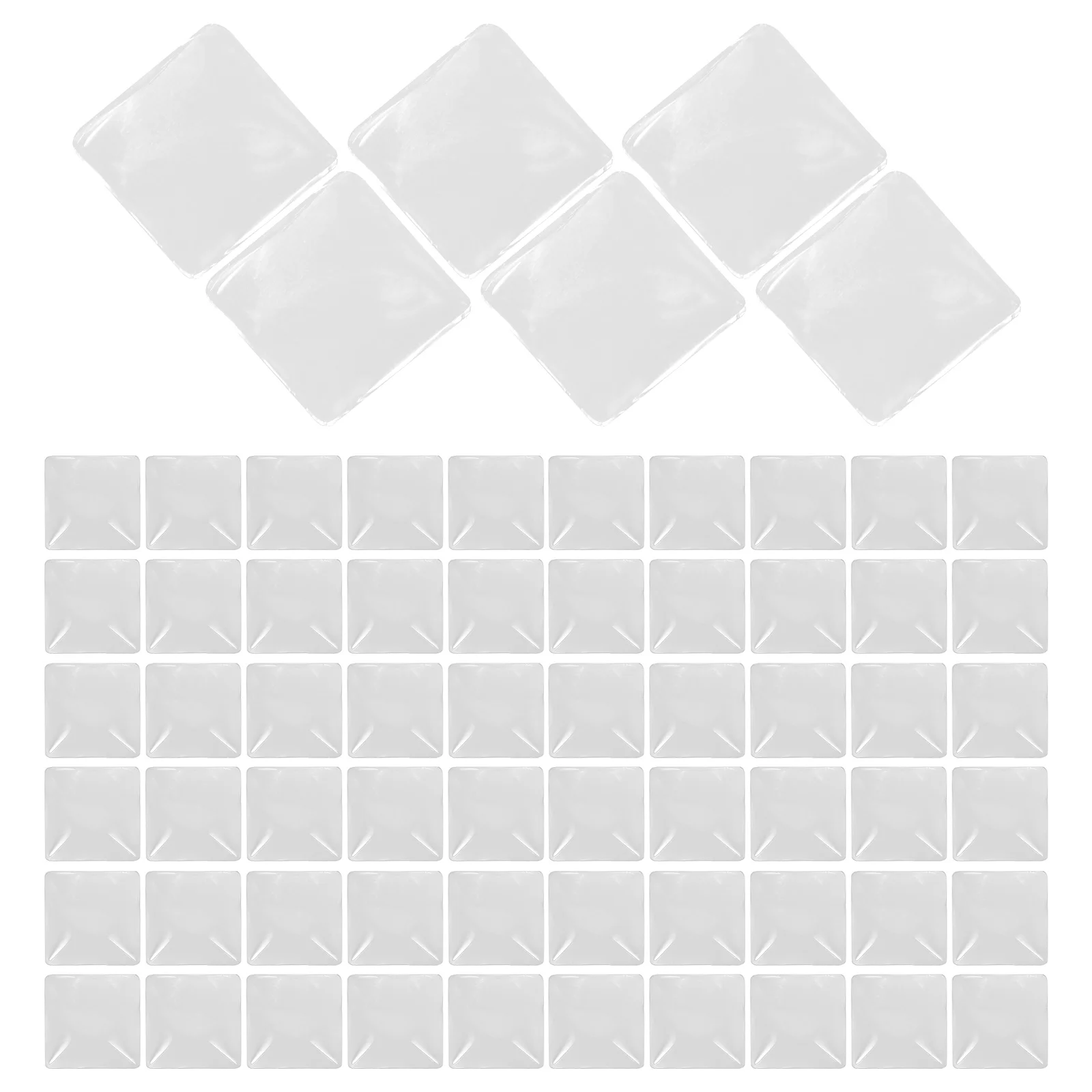

100 Pcs Color Card Display Stand Durable Nail Chart Crafts Polish Window Clear Glass Transparent Heart Shape Gel