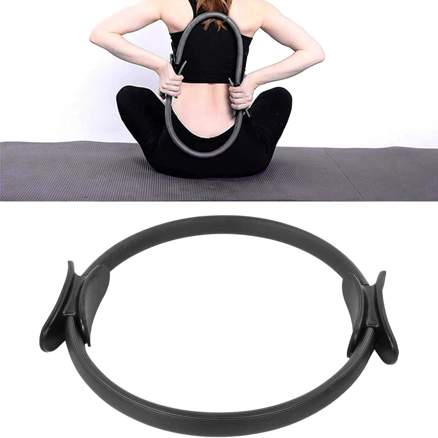 Enhance your rewarding exercise experience with this beautiful premium quality yoga ring. This essential accessory will elevate