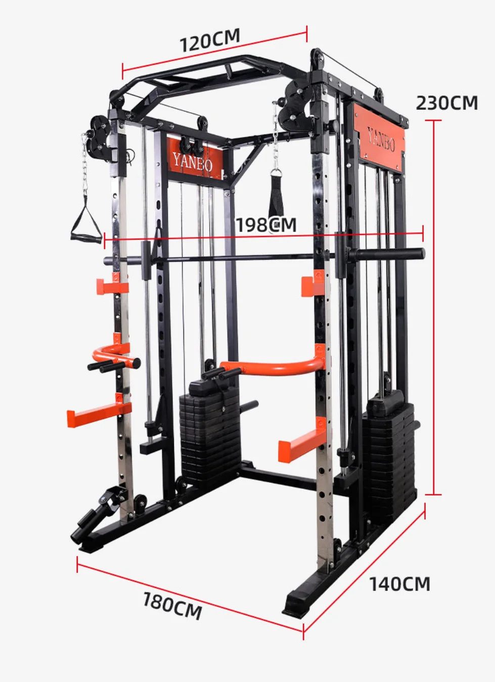Fitnessapparatuur Multifunctioneel Power Squat Rack Power Cage 009s 1