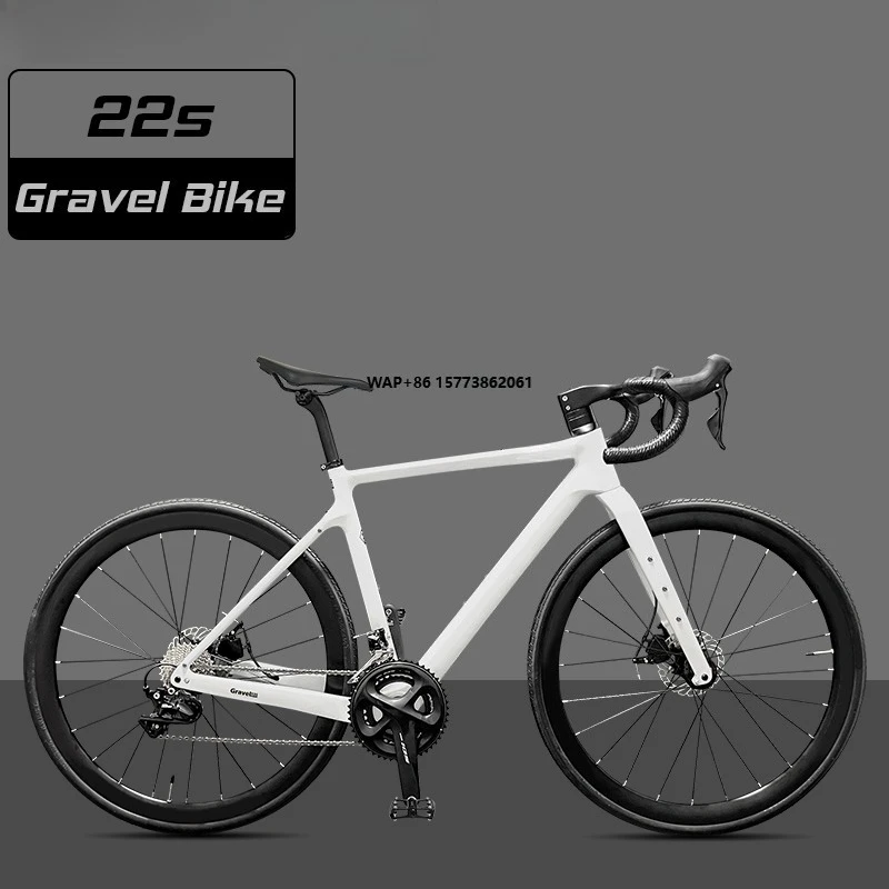 ألياف الكربون الحصى الدراجة 700C كامل المخفية كابل توجيه مكبح قرصي مجموعة 105 R7000 2*11 سرعة دورة الطريق الحصى دراجة