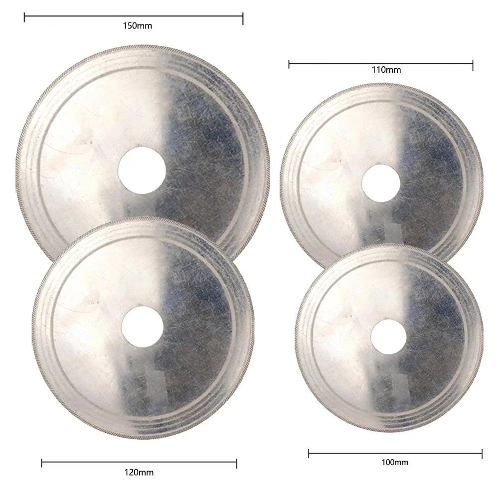 1pc Diamond Cutting Disc 20mm Bore Super Thin Saw Blade Wheel For Glass Stone Amber Crystal Gemstone Cutting 100/110/120/150mm