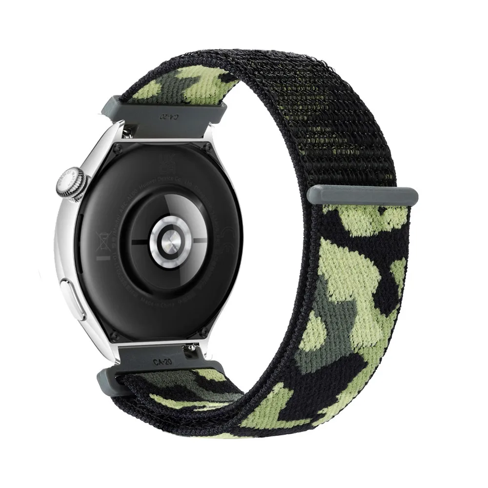 

Камуфляжные ремешки для Huawei Watch 3 Classic, ремешок 46 мм, нейлоновый ремешок на липучке