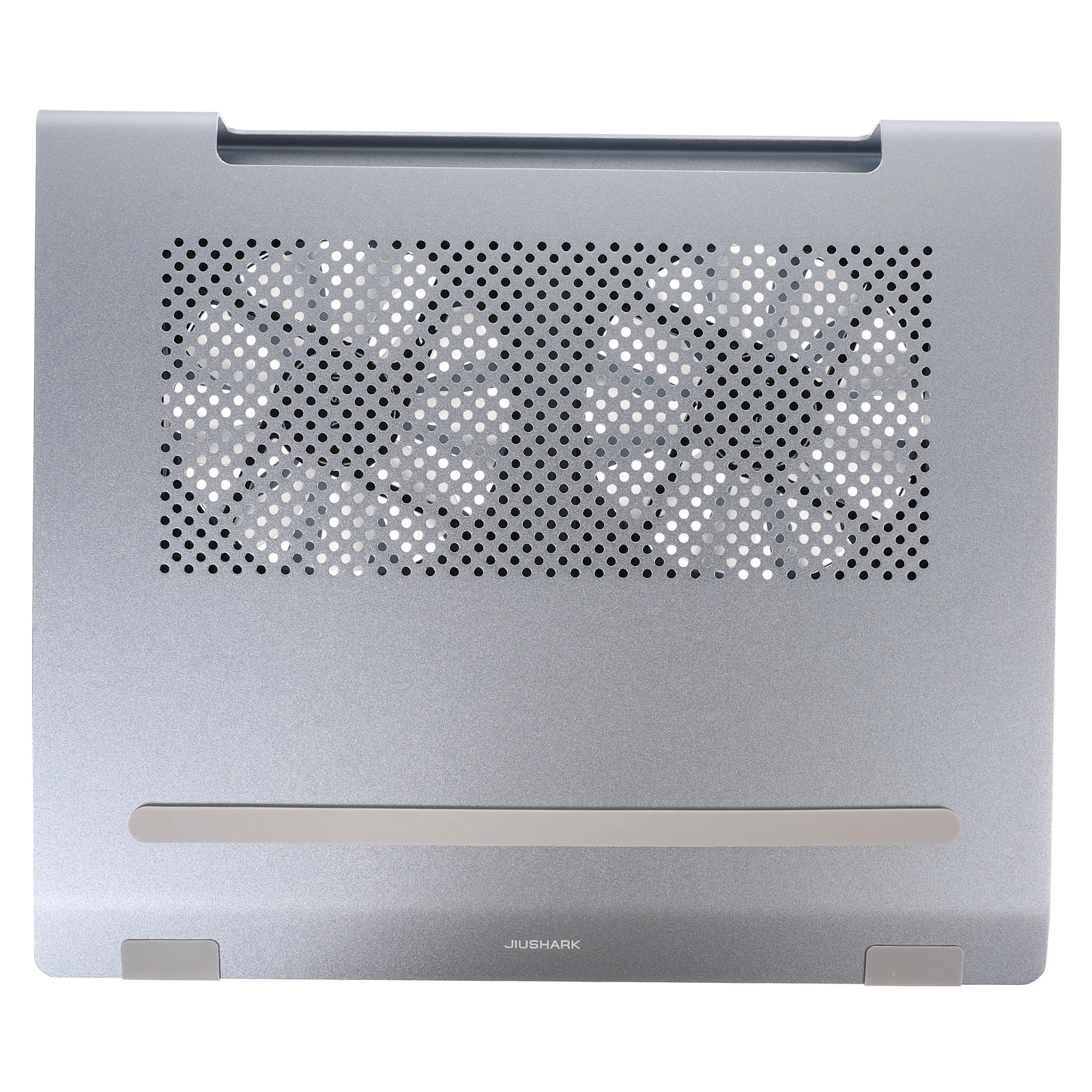 

Aluminum Laptop Cooler Stand Dual 12cm Fans RGB LED Brushed Surface Comfortable Angle Notebook Radiator Cooling Grey Computer