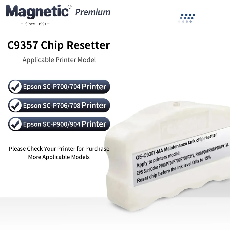 

C9357 Maintenance Tank box Chip Resetter for Epson SureColor P700 P703 P900 P704 P706 P708 P903 904 P906 P908 PX1V PX1VL Printer