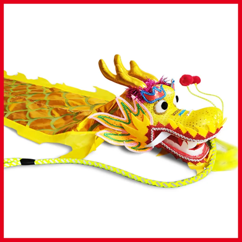 Single Side Dragon Dance Ribbon Square Stage Performance Novelty New Year Festival Gift Fitness accessories Outside Practice