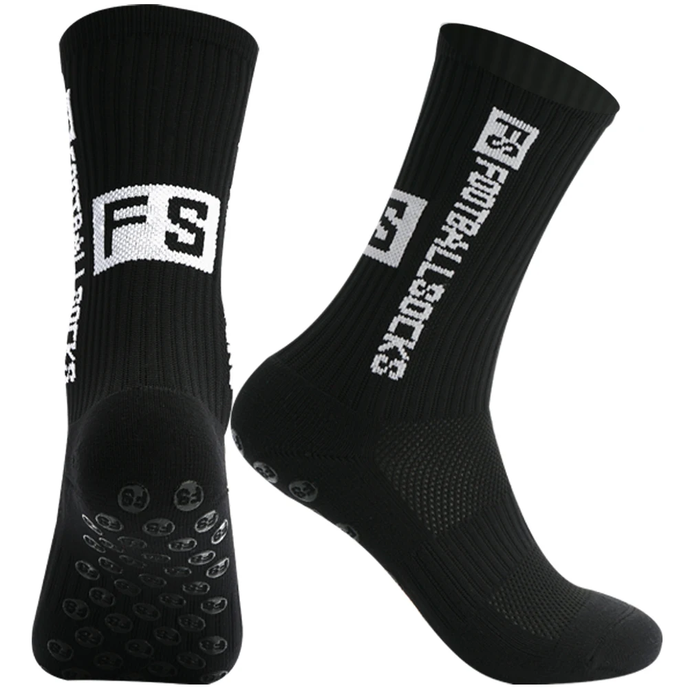 Men Women Sports FS Football Socks Silicone Non-Slip Grip Soccer Socks calcetas antideslizantes de futbol