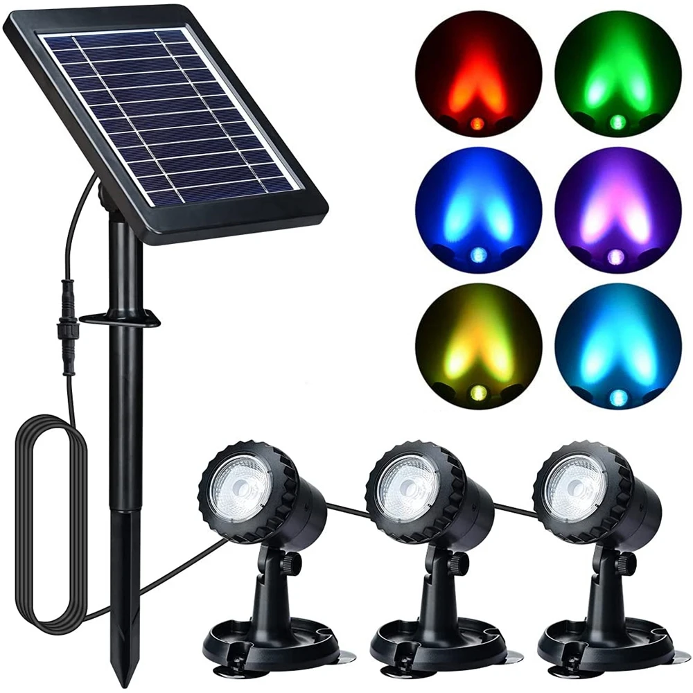 

Solar LED Underwater Lights Outdoor Swimming Pool Spotlight Lamp for Wedding Home Party Fountains Garden Patio Landscape Decor