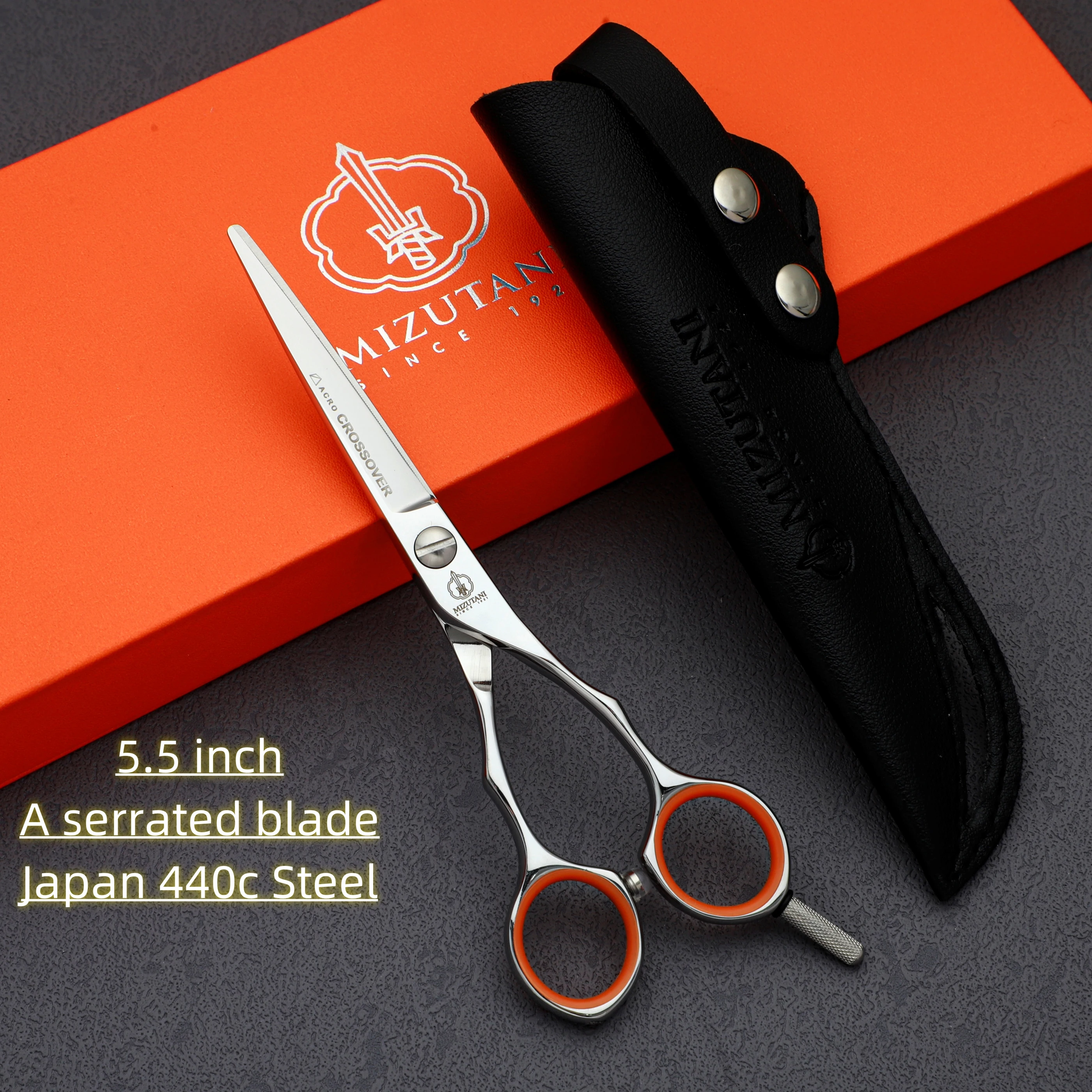 

MIZUTANI Professional hairdressing scissors Barbershop accessories Japan 440C steel Sawtooth sissors Machines for cutting hair