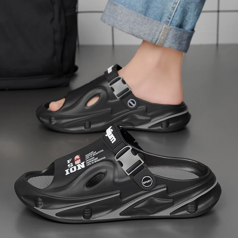 Summer Men's Outdoor Sandals Beach Slippers Comfortable Soft Clogs Men Casual Shoes Women Garden Water Shoes Men Beach Sandals image 2