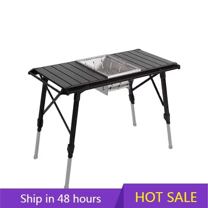 

POWER LEAP Wholesale Outdoor BBQ IGT Camping Table Detachable Aluminum Alloy Folding Camping Table