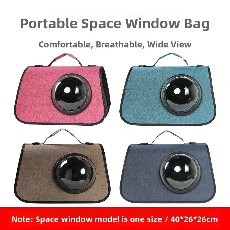 

Portable Breathable Transparent Dog Bag Handheld Shoulder Crossbody Pet Bag for Outdoor Travel Pet Supplies Dog