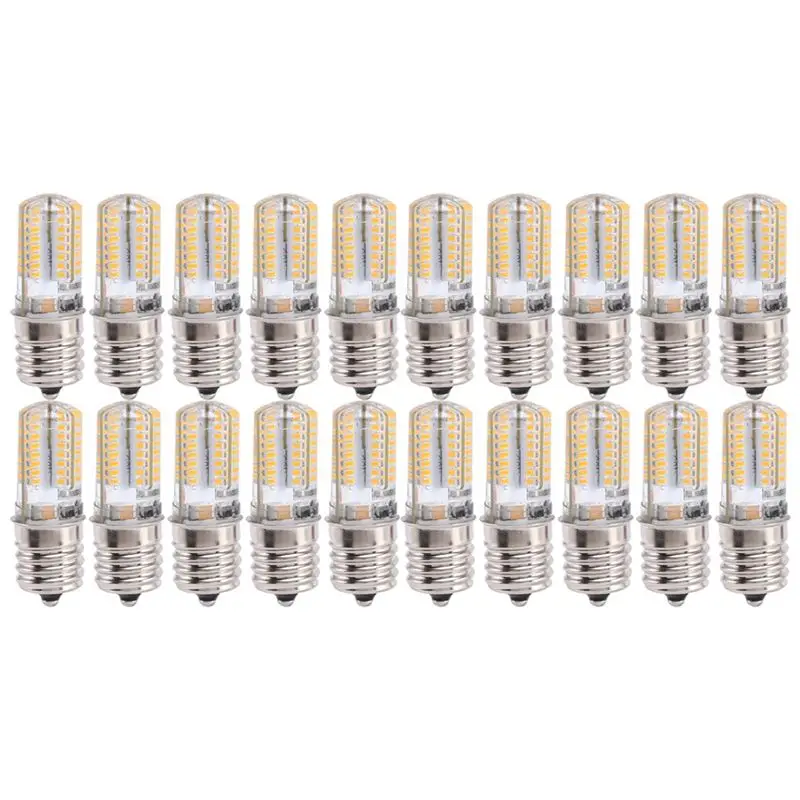 BAAG-20X E17 Socket 5W 64 LED Lamp Bulb 3014 SMD Light Warm White AC 110V-220V