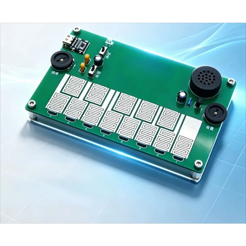 Touch piano Touch electronic musical instrument DIY Maker course design Welding practice kit Parts TypeC charging