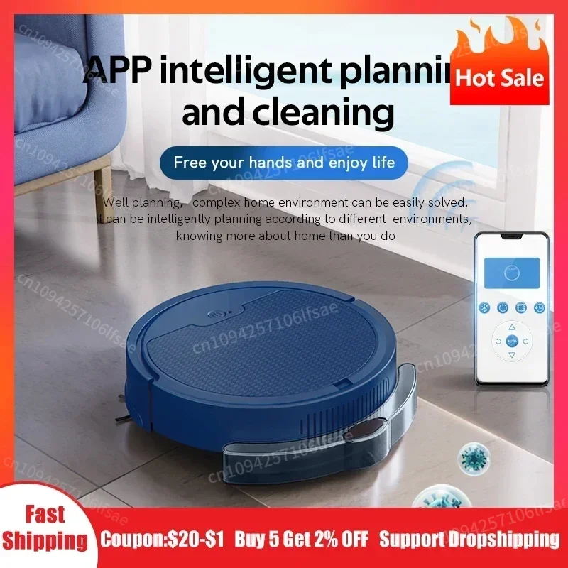 

Automatic Sweeping Robot Vacuum Cleaner APP Control Water Tank Sweep and Wet Mopping Vacuum Clean For VIP Customers DropShipping