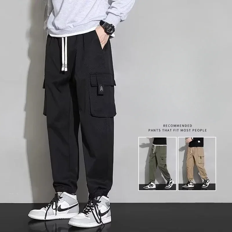 2024 New Style Men's Loose-Fit Jeans Workwear Pants for Teenagers Fashion Solid Colors Sports and Leisure Long Trousers vaqueros