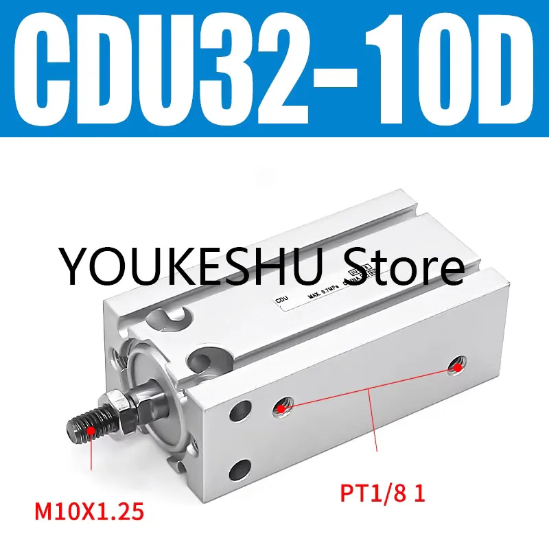 Brand New Original Free-Mount Mini Pneumatic Cylinder CDU32-10D