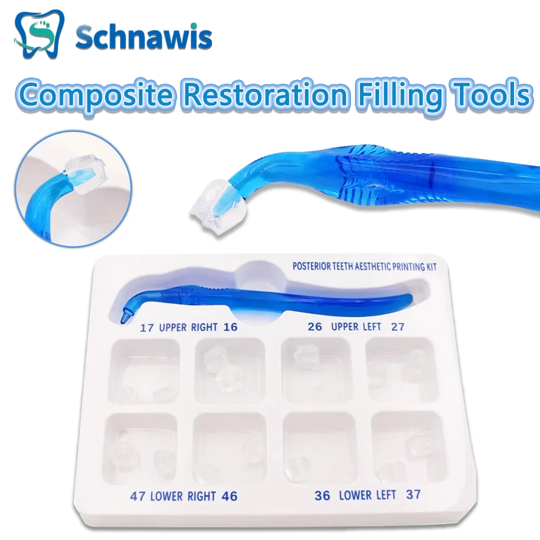 Dental Posterior Teeth Aesthetic Printing Mould Kit For Light Cure Composite Restoration Filling Tools