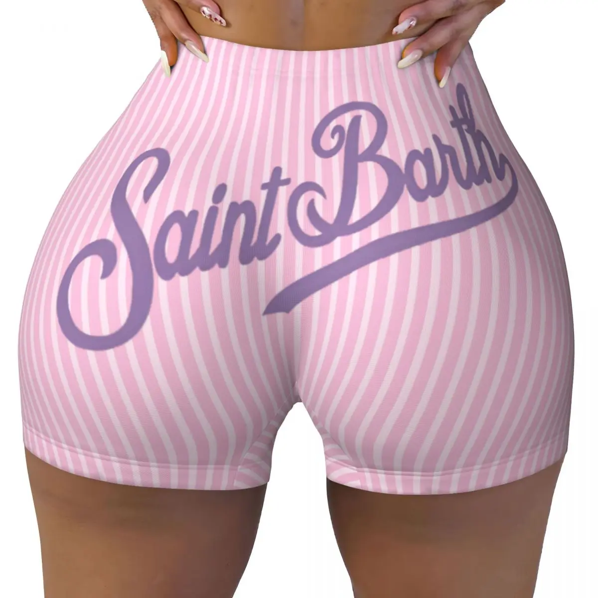 

Custom B-Barth S-Saint Workout Running Volleyball Shorts Women Gym Yoga Shorts