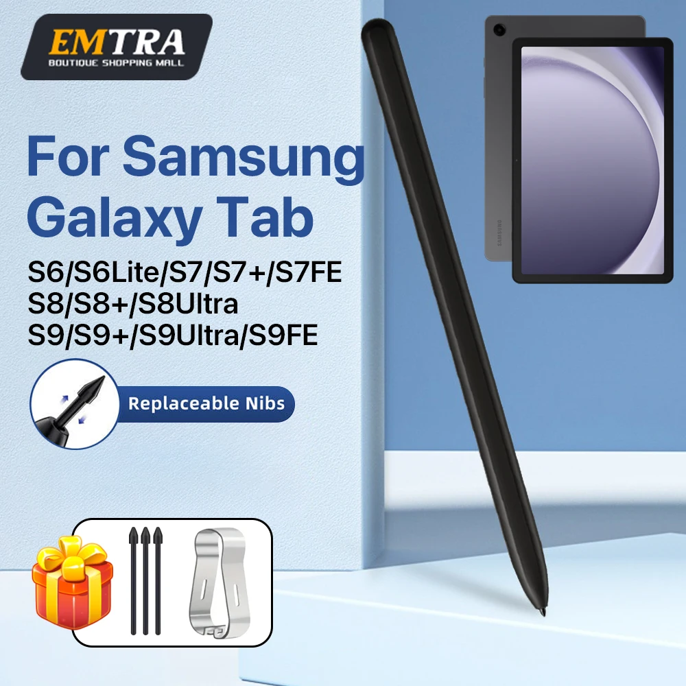 

Магнитный стилус 2025 для Samsung Galaxy Tab S9/S9+/S8/S8+/S7 FE/S7+S10 Active S Pen с тонким наконечником с защитой ладони для письма