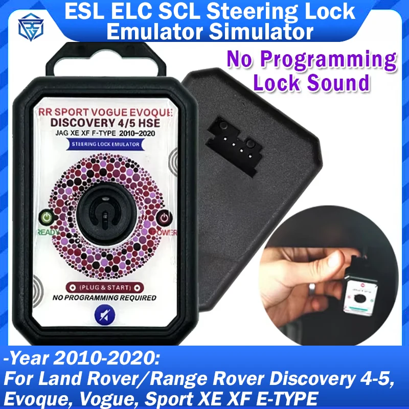 ESL ELC SCL Steering Lock Emulator Simulator For Land Rover Range Rover Discovery Evoque Vogue Sport XE XF E-TYPE Year 2010-2020