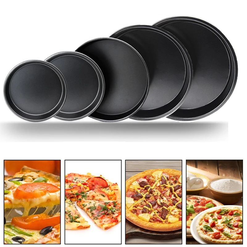 

6-10'' Non Stick Pizza Baking Tray Round Pie Cake Pastry Baking Mould Pan