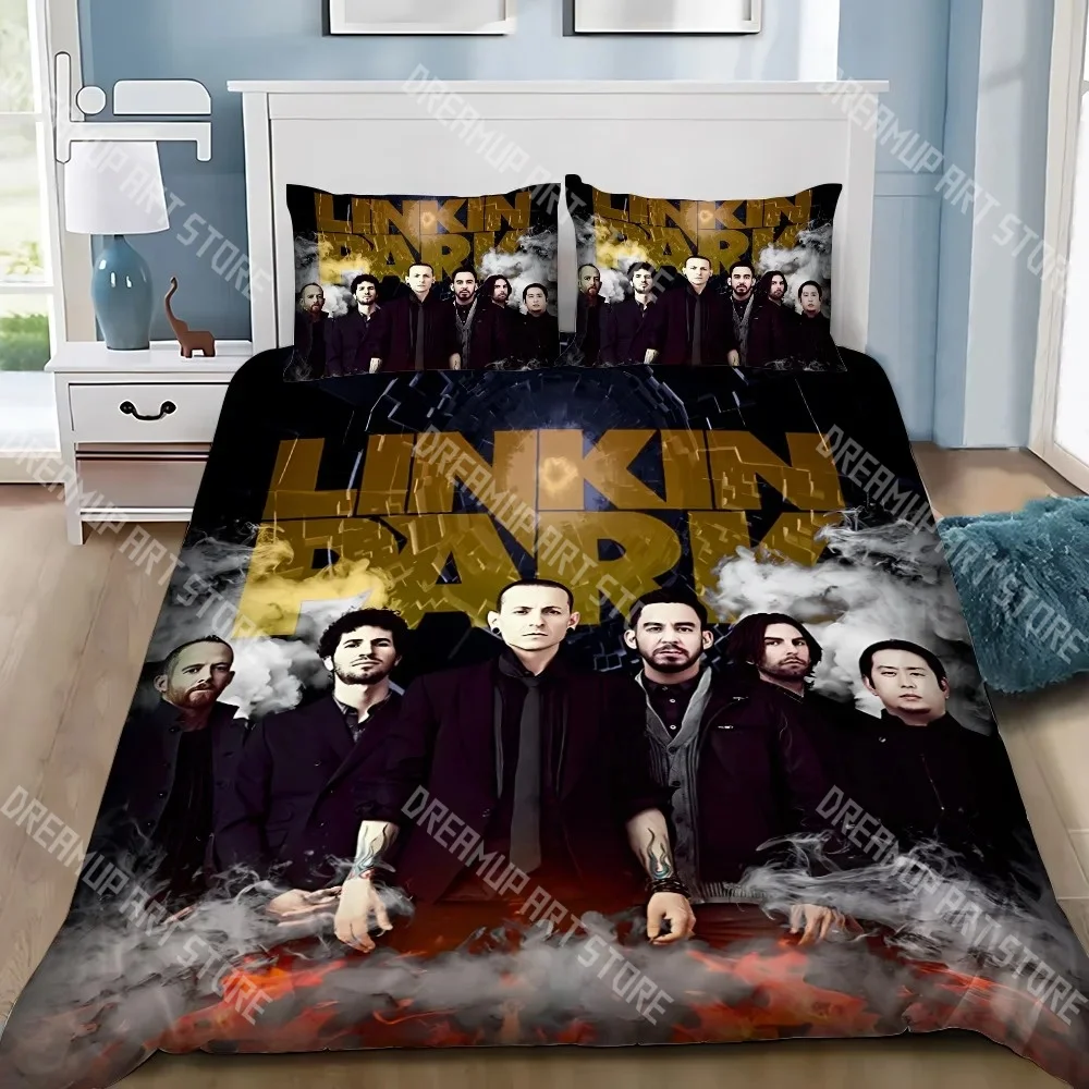 3D Print Linkin Park Rock Music Bedding Set Twin Queen King Full Size Duvet Cover Pillowcase Bed boys girls Adult Home Textiles