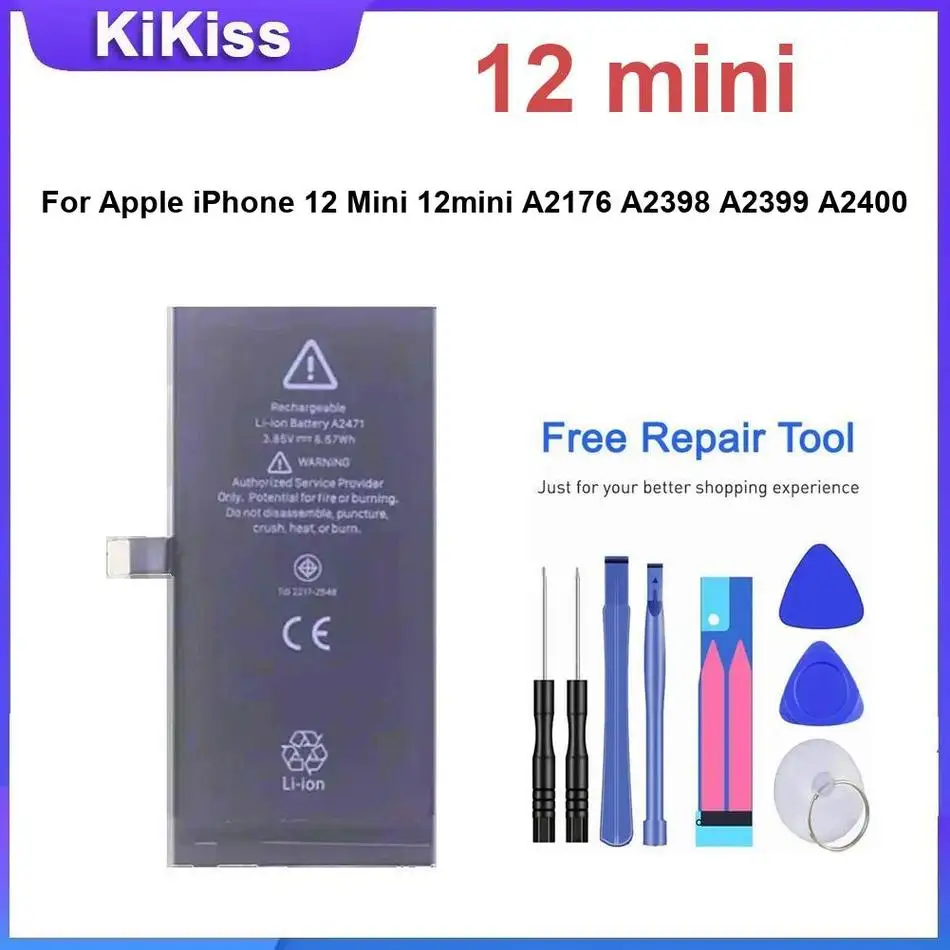 New 2025 Zero-Cycle High-Quality Battery For Iphone XR XS 11 12 13 14 15 Pro Max 12Mini 13Mini 14Plus 15Plus Free Tool