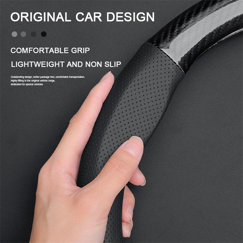 سيارة ألياف الكربون الجلود غطاء عجلة القيادة ل أكورا MDX NSX TLX RDX ILX RLX RL CDX TLX-L TL ZDX ADX TSX RSX إنتيجرا نوع-S #5