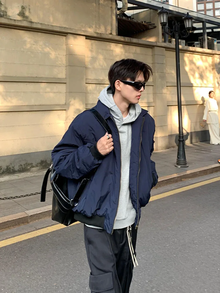 

Cleanfit American Retro Pilot Jaet Cotton Coat Men's ort Baseball Collar Outerwear Warm Thiened Winter Faionable