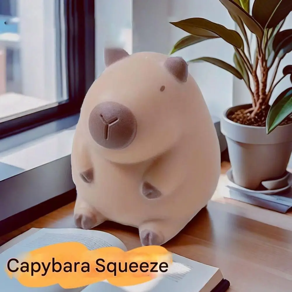 새로운 만화 Capybara 짜기 장난감 크리 에이 티브 핀치 스트레스 릴리프 감압 장난감 밀가루 동물 손가락 끝 Fidget 감각 장난감