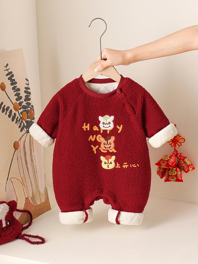 

Детский костюм для осени и зимы, утепленный, на флисовой подкладке, тонкий хлопковый комбинезон для улицы, из полиэфирного волокна, с длинными рукавами...