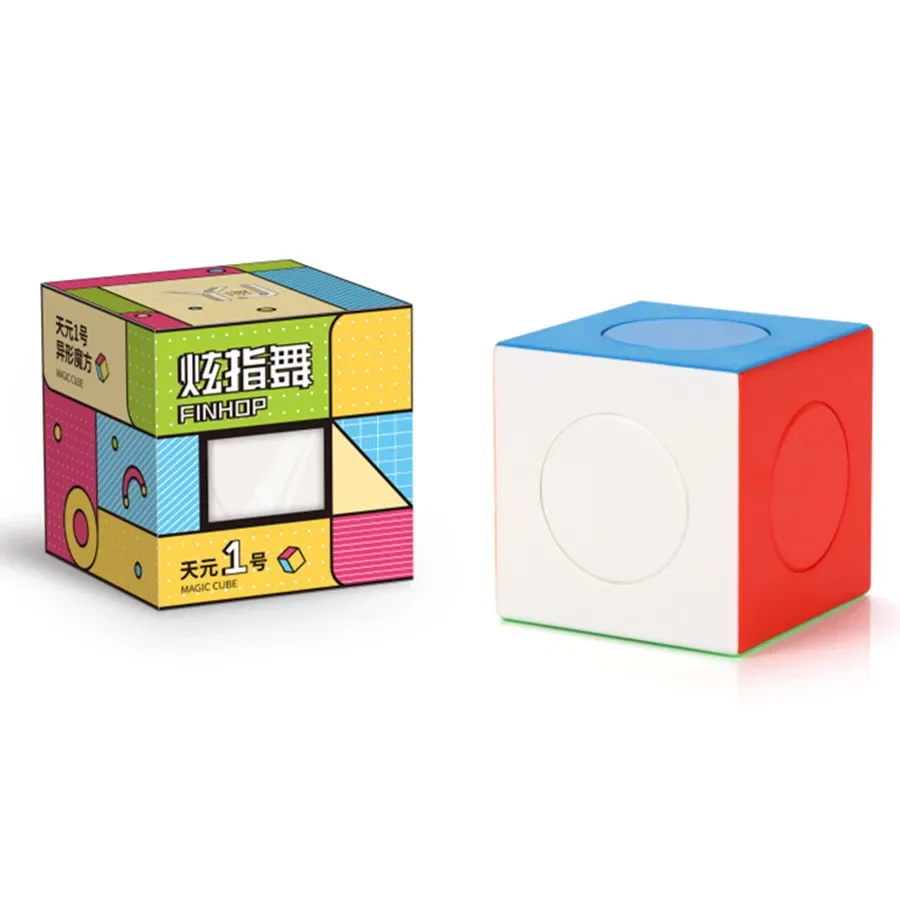 Yongjun Tianyuan المكعب السحري للسرعة 3x3x3 لغز بدون ملصقات الإبداعية بلون لغز تمارين المبتدئين مكعب مطابقة هدية