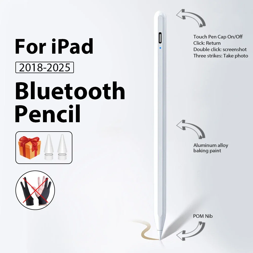

Стилус для Apple Pencil Ipad Pro 13 M4 12,9 6-й воздух 11 5 4 3 M3 M2 Mini 6 7 10 9 9 9-го 10-го поколения A16 Сенсорные ручки для планшетов