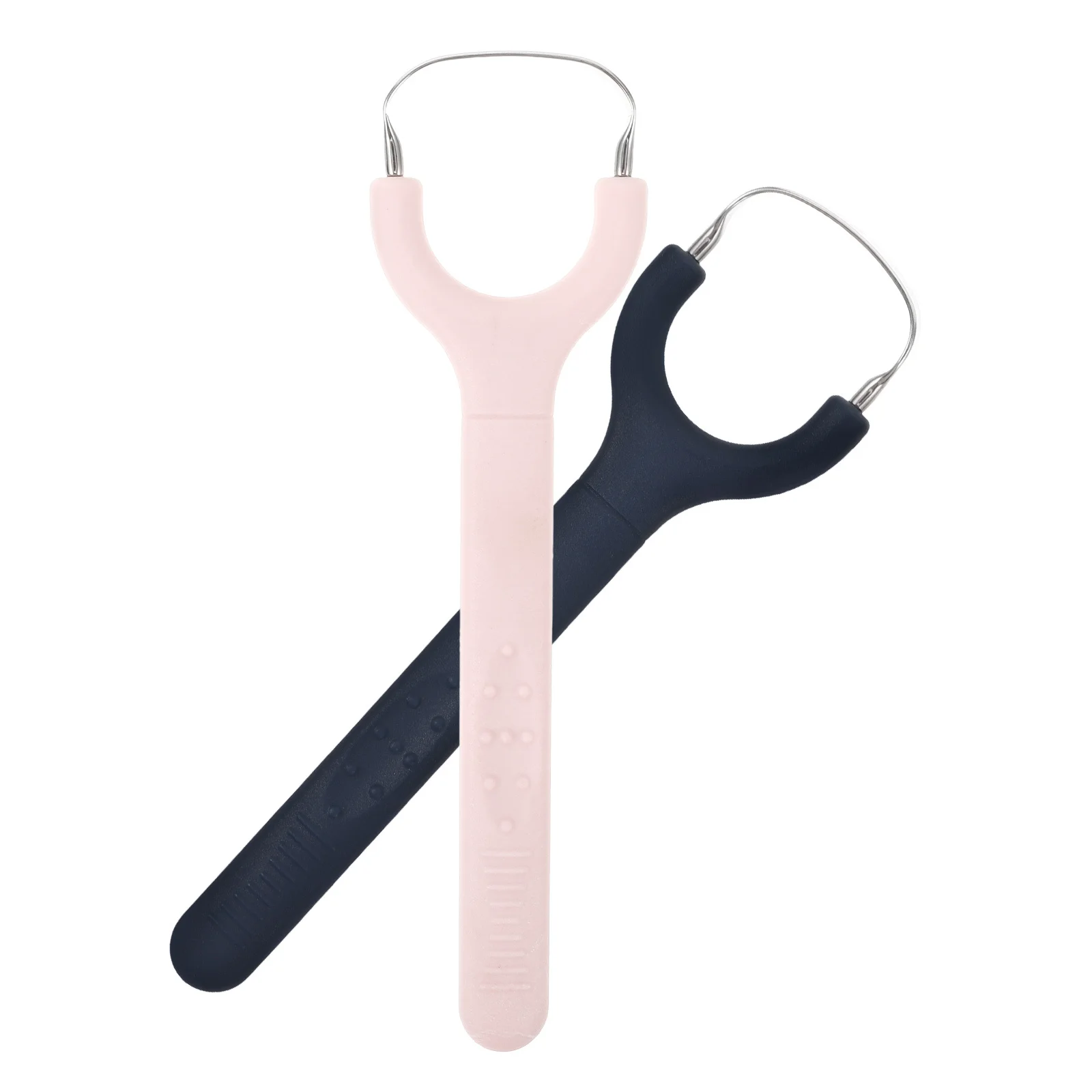 

2Pcs Metal Y-Shaped Tongue Scrubber Portable Design for Fresh Breath Anytime Anywhere Adult Use Tongue Scraper